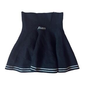 geez louise >.< | beautiful Y2K black and white striped mini skirt